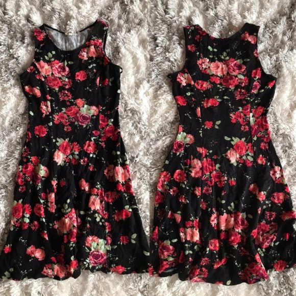 Cute flower pattern sleeveless dress - Picture 1 of 6